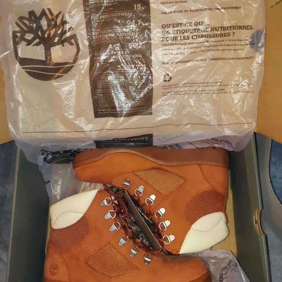 NIB TIMBERLAND TB0A1PL4 BURNT SIENNA CASUAL RUNNING FIELD BOOTS Size 7 Men's - Picture 7 of 10